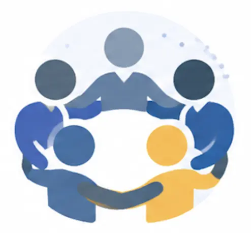 Cheerfull meeting Icon
